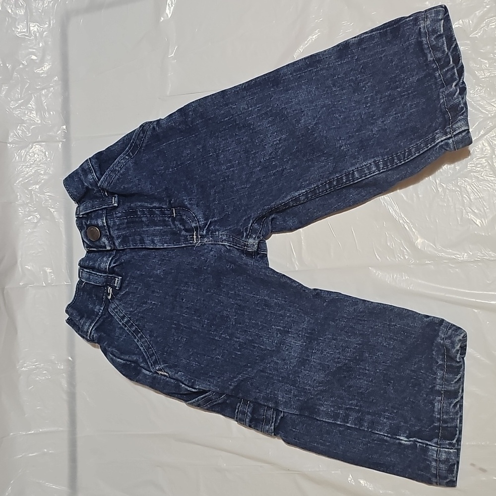 Wrangler Baby 12 Months Carpenter Denim Blue Jeans Used